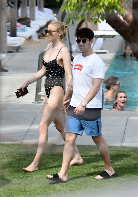 Sophie Turner In A Swimsuit 3 23 2019 CelebMafia