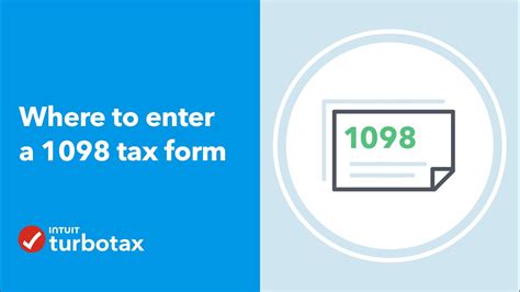 Where Do I Enter A 1098 Form TurboTax Support Video YouTube