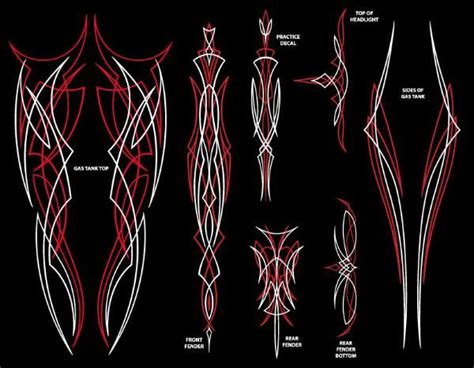 Pinstripe decal kits for Davidson Old School Street Bob | Pinstripe art ...