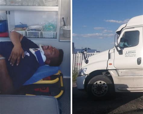 Se salva trailero de morir aplastado por caja de otro tráiler en ... 