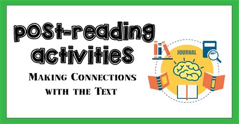 3 Engaging Post-Reading Activities - Hands-On Projects for Connection