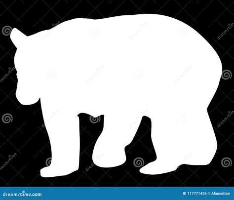 Large Brown Bear Silhouette Stock Vector - Illustration of symbol ...