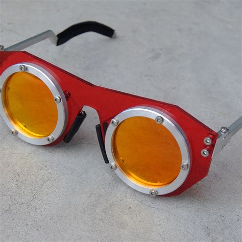 Red Steampunk Sunglasses Etsy