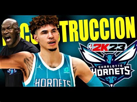 RECONSTRUCCIÓN Charlotte Hornets NBA 2K23 Jugando a ser Jordan y