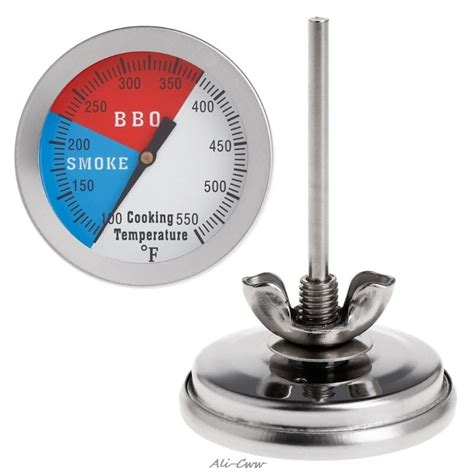 2 550F BBQ Thermometer Gauge Barbecue Grill Grandado