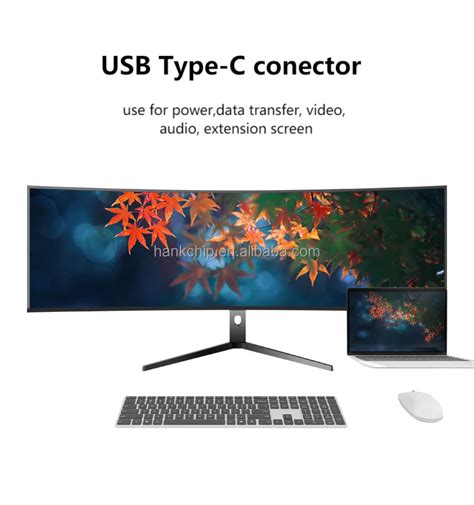 Curved Gaming Monitor Oem 4k 5k Uhd 5120*1440 Ips 60hz 49 Inch Black ...