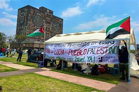 Se Suman Estudiantes De La UNAM A Apoyo Hacia Palestina Arman