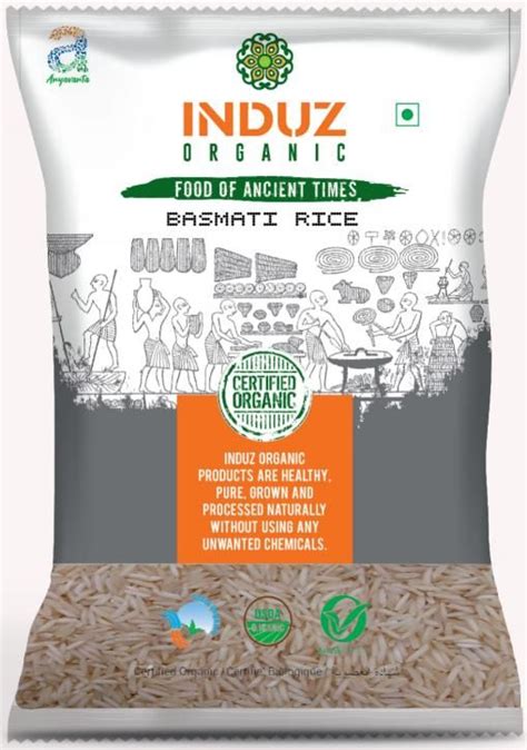 Indus Organics Arroz Basmati Induz 1 Kg