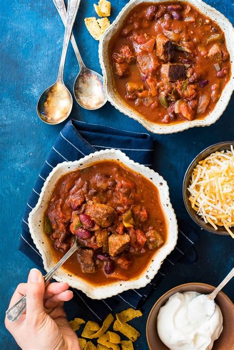 This Hearty Slow Cooker Steak Chili Is The Perfect Way To Warm Up On A