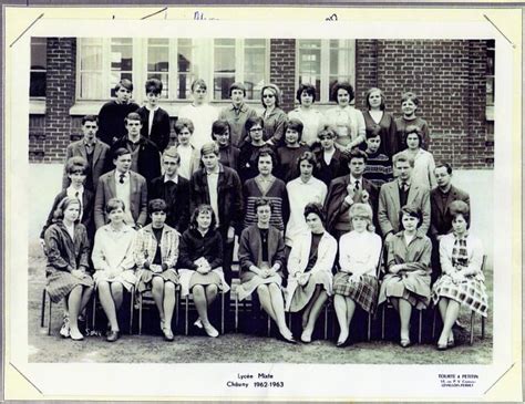 Photo de classe 1ère M 62 63 2èM 61 62 de 1962 Lycée Gay Lussac Copains d avant