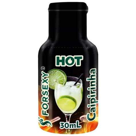 Gel Comestível Sabor Caipirinha HOT Excita e Esfria ml For Sexy