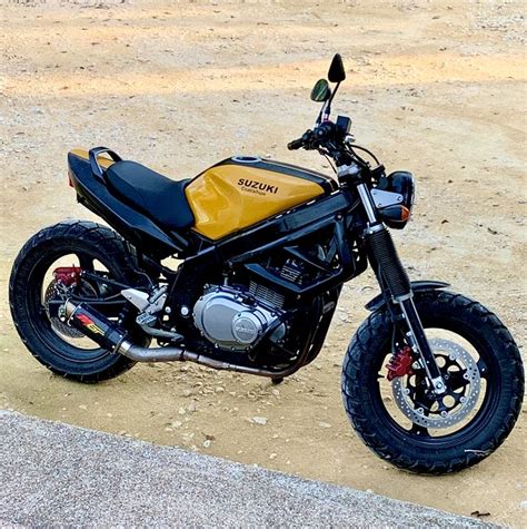 Yellow And Black Customized Gs500 Motorcycle