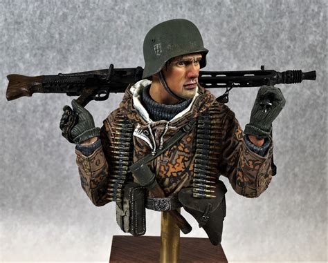 German Ss Mg42 Gunner By Rick Keasey · Puttyandpaint