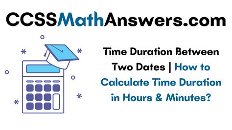 Time Duration Between Two Dates/ Times | How to Calculate Time Duration ...