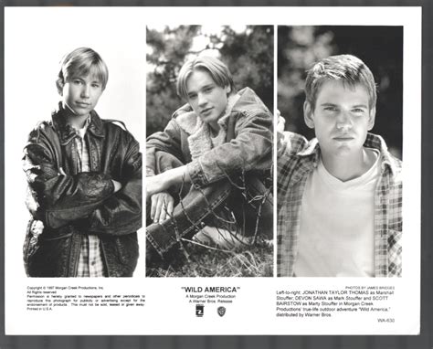 Wild America 8x10 Movie Still Jonathan Taylor Thomas Devon Sawa Scott ...