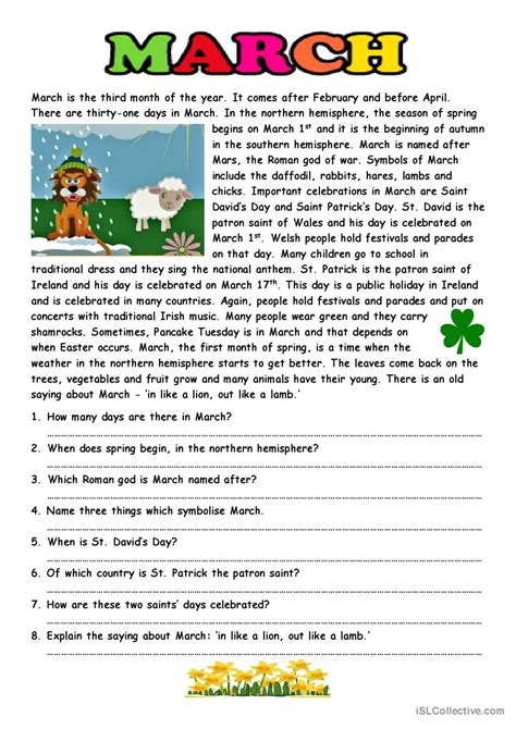 Reading Comprehension About The Mont English Esl Worksheets Pdf Doc