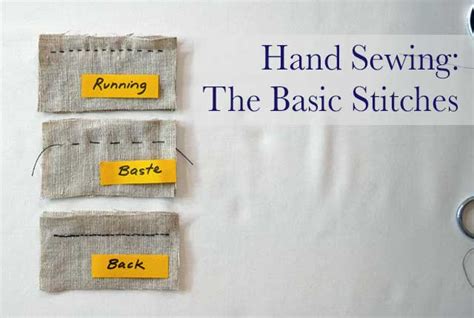 Sewing by Hand – The Basics – The Daily Sew