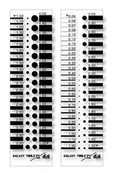 Diameter and Line Ruler (105 x 28 mm) Galaxy-Model -T14A01