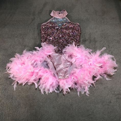 Weissman Tops Weissman Dance Costume Sa Small Rockette Feathers