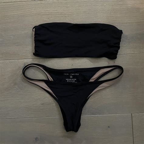 Tori Praver Black Bikini Set Only Worn A Couple Depop