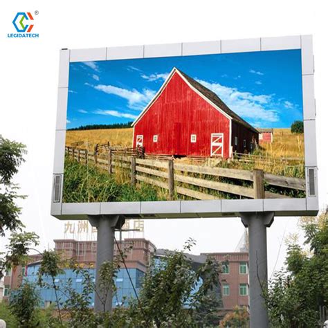 Legidatech Digital Billboards Outdoor Screens Full Color Led Advertising Display Billboard P10