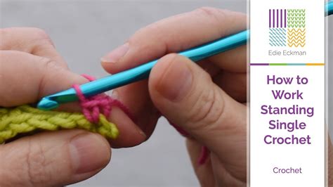 How To Work Standing Single Crochet Youtube