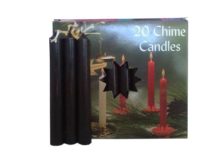 BLACK Chime Candles For Grounding, Protection, Banishing or Hexing (Box of 20) (4") - New Moon ...