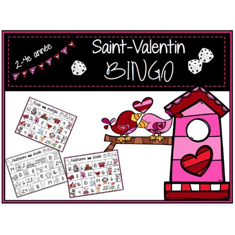 Saint Valentin 2 Jeux De BINGO Maths 2 4e