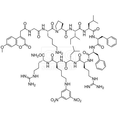 Mca Gly Lys Pro Ile Leu Phe Phe Arg Leu Lys DNP DArg NH2 CPC Scientific