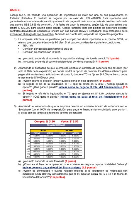 Caso Ejercicios Propuestos Caso Alicorp S A Ha Cerrado Una Hot Sex