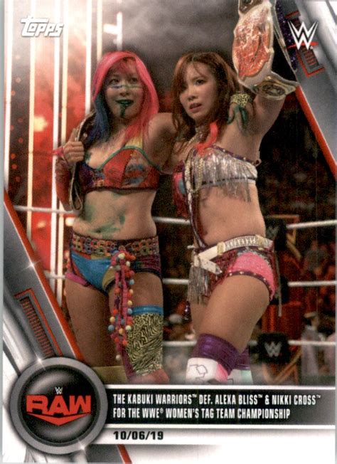 2020 Topps Wwe Womens Division The Kabuki Warriors Def Alexa Bliss