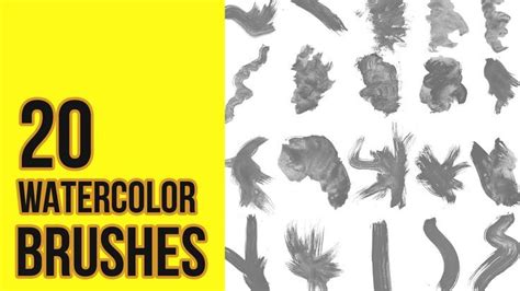 ArtStation - Watercolor Brushes for Photoshop | Brushes | Watercolor ...