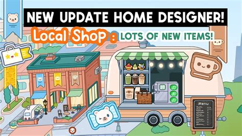 New Update Home Designer Local Shop Full Of New Items 🏬☕ Toca Boca