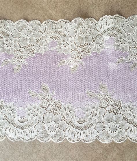Pink Stretch Lace Trim Elastic Lace Fabric Wedding Lingerie Etsy