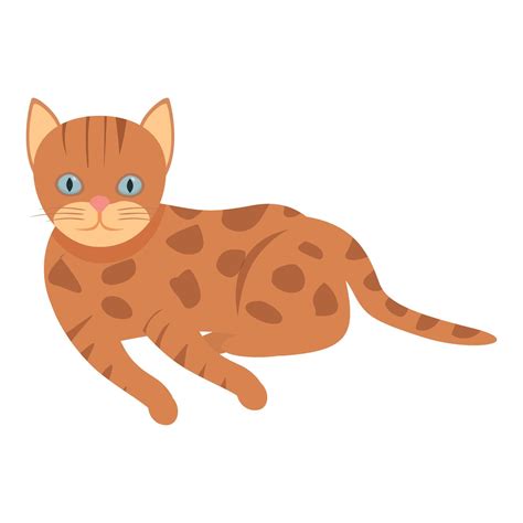 Cute tabby cat relaxing, adorable feline with brown fur and stripes