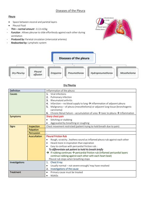 Solution Diseases Of The Pleura Pulmonology Internal Medicine Medical