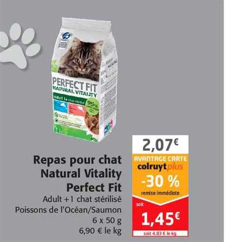 Promo Repas Pour Chat Natural Vitality Perfect Fit Chez Colruyt