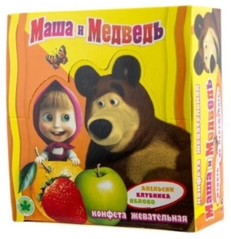 Soft Candy Mix Stripes "Masha I Medved" 11g - Russian Food Online Shop ...