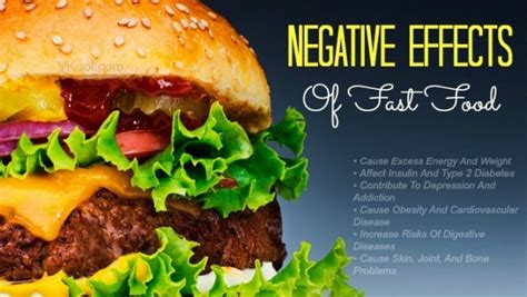 6 Negative Effects Of Fast Food