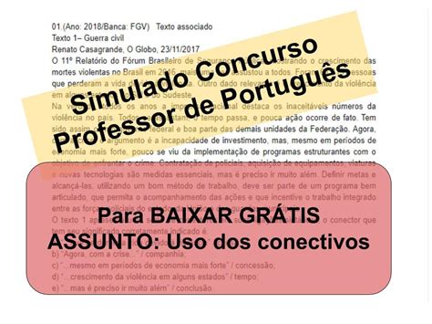 Exerc Cios Sobre Conectivos Gabarito Learnbraz