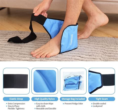 Comfpack Heel Ice Pack Hot Cold Therapy For Plantar Fasciitis Achilles Tendonitis Ankle