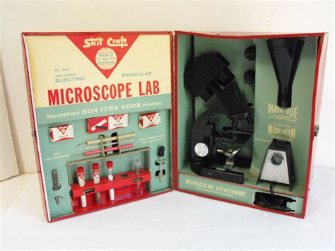 Vintage Skilcraft Electric Microscope Lab No Etsy