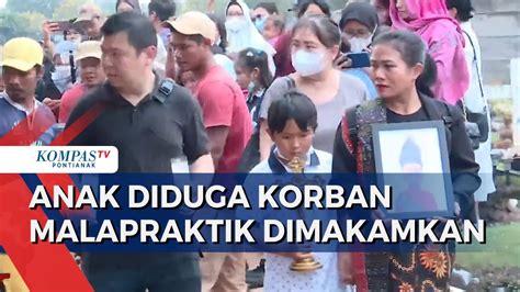 Suasana Haru Saat Pemakaman Alvaro Anak Diduga Korban Malapraktik