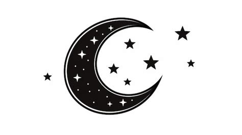 Premium Vector Crescent Moon Clipart Vector