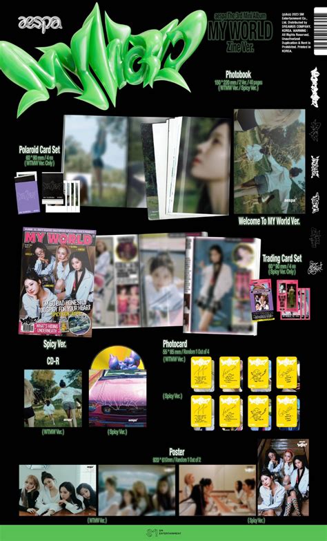 [k Pop] Aespa The 3rd Mini Album My World Album Details Pantip