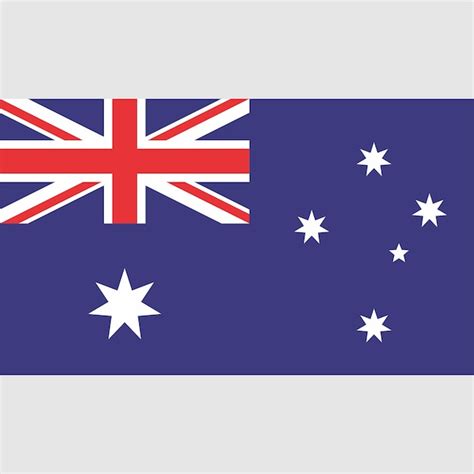 Premium Vector | A flag of australia with the flag of australia on it.