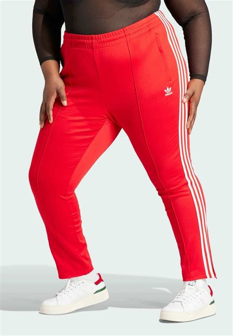 Adidas Originals Adicolor Superstar Plus Size Tracksuit Bottoms Better Scarletred Zalando