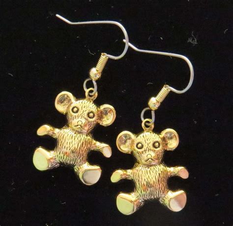 Monkey Earrings 3 Sizes 24 Karat Gold Plate or Matte Silver Ox Big Ear ...