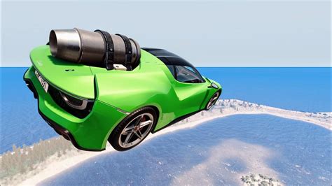 Epic High Speed Car Jumps 281 Beamng Drive Crashboompunk Youtube