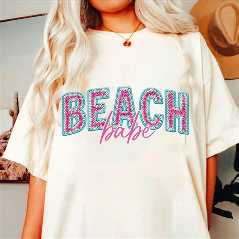 Beach Babe Png Summer Png Faux Sequin Summer Png Pool Babe Png Trendy Summer Png Pool Life